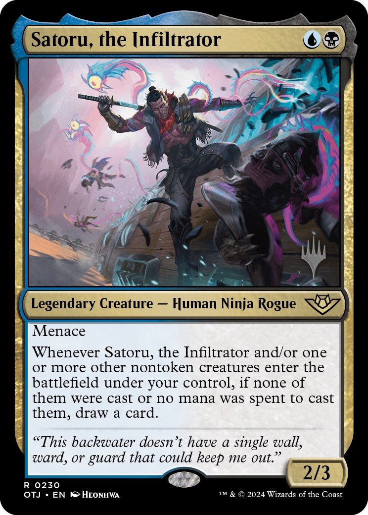 Satoru, the Infiltrator (Promo Pack) [Outlaws of Thunder Junction Promos] | Tables and Towers