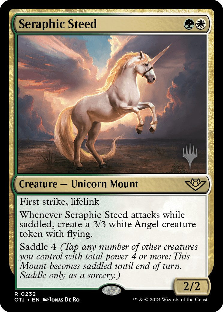 Seraphic Steed (Promo Pack) [Outlaws of Thunder Junction Promos] | Tables and Towers