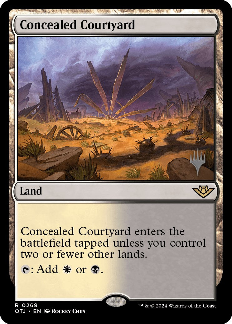 Concealed Courtyard (Promo Pack) [Outlaws of Thunder Junction Promos] | Tables and Towers