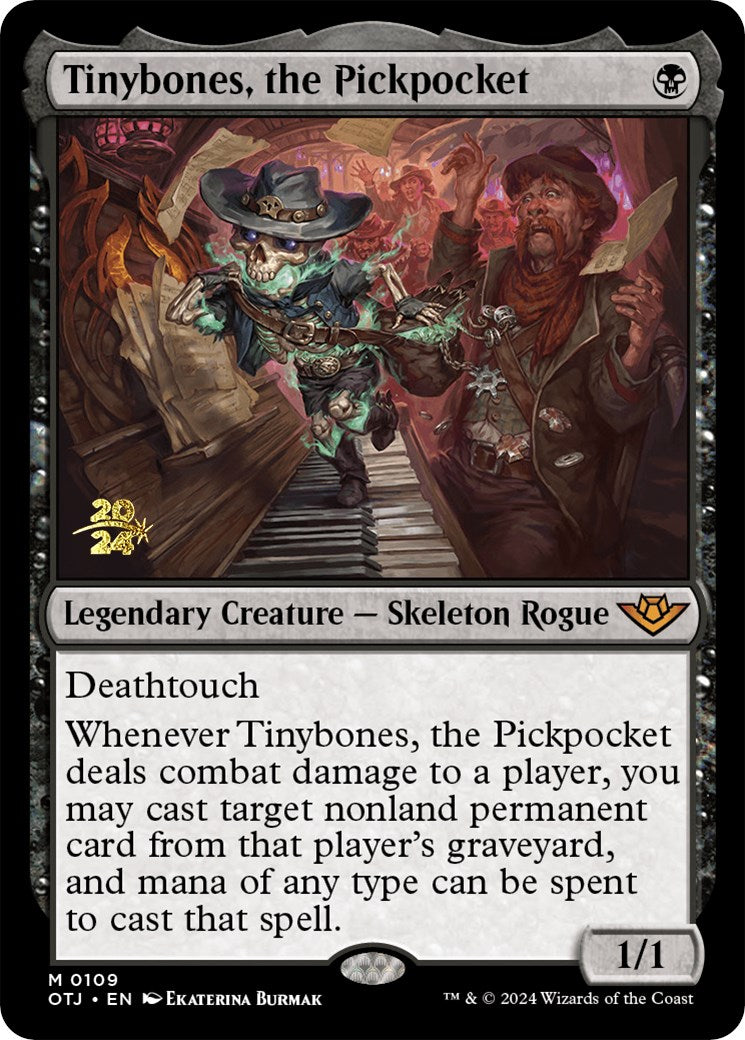 Tinybones, the Pickpocket [Outlaws of Thunder Junction Prerelease Promos] | Tables and Towers