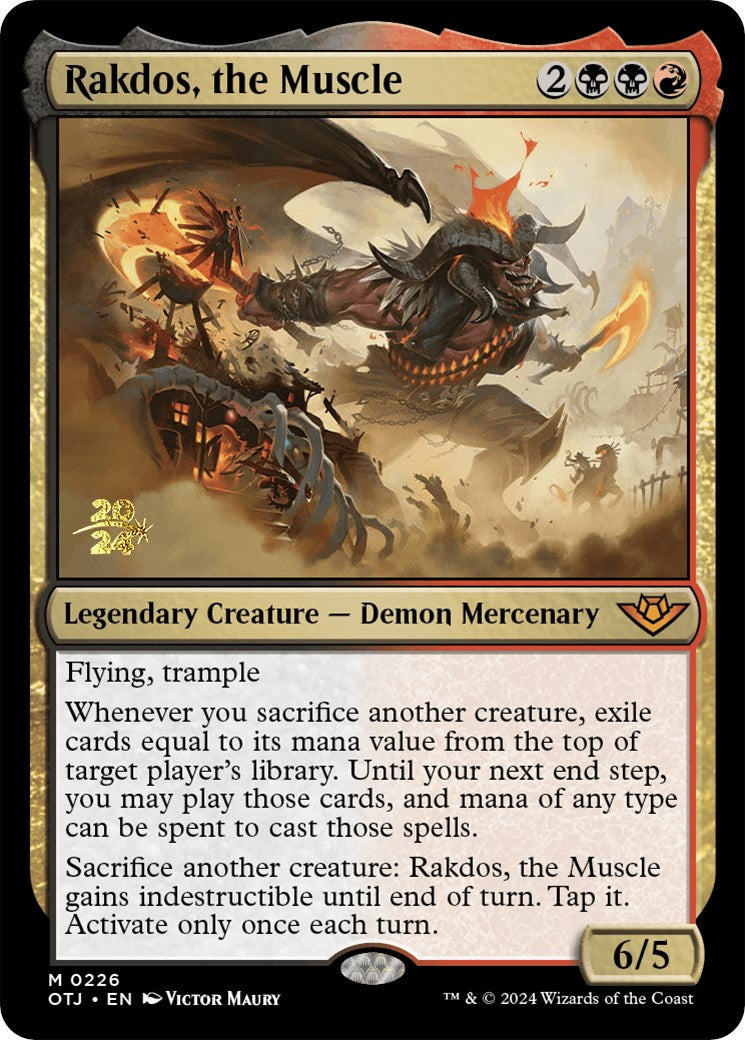 Rakdos, the Muscle [Outlaws of Thunder Junction Prerelease Promos] | Tables and Towers