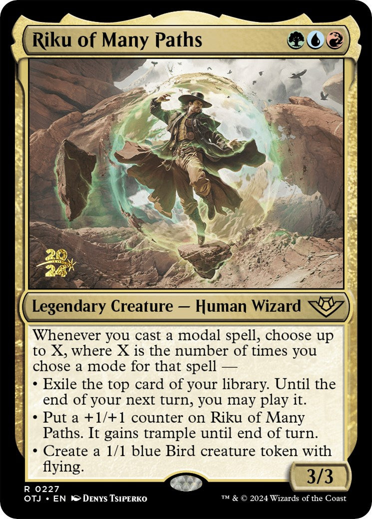 Riku of Many Paths [Outlaws of Thunder Junction Prerelease Promos] | Tables and Towers