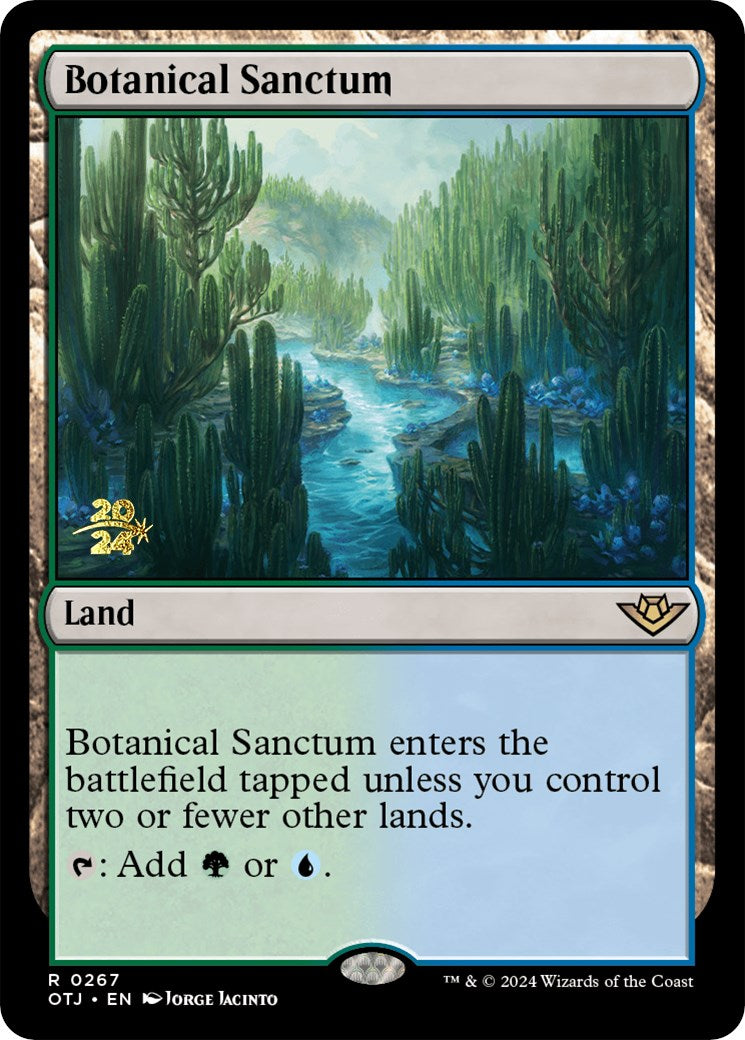 Botanical Sanctum (OTJ) [Outlaws of Thunder Junction Prerelease Promos] | Tables and Towers