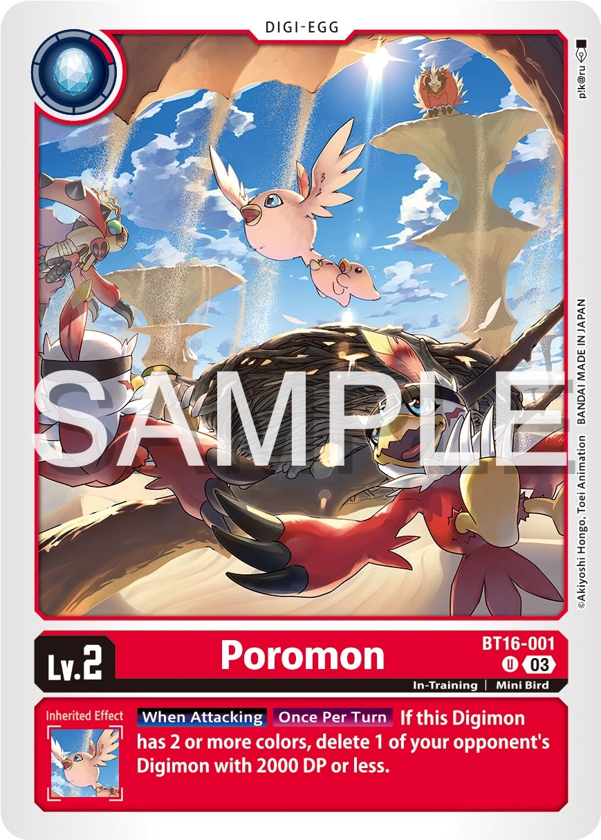 Poromon [BT16-001] [Beginning Observer] | Tables and Towers