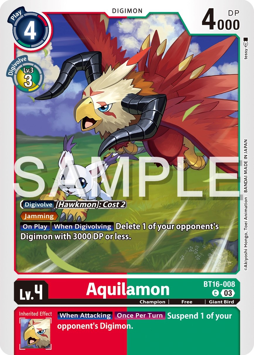 Aquilamon [BT16-008] [Beginning Observer] | Tables and Towers