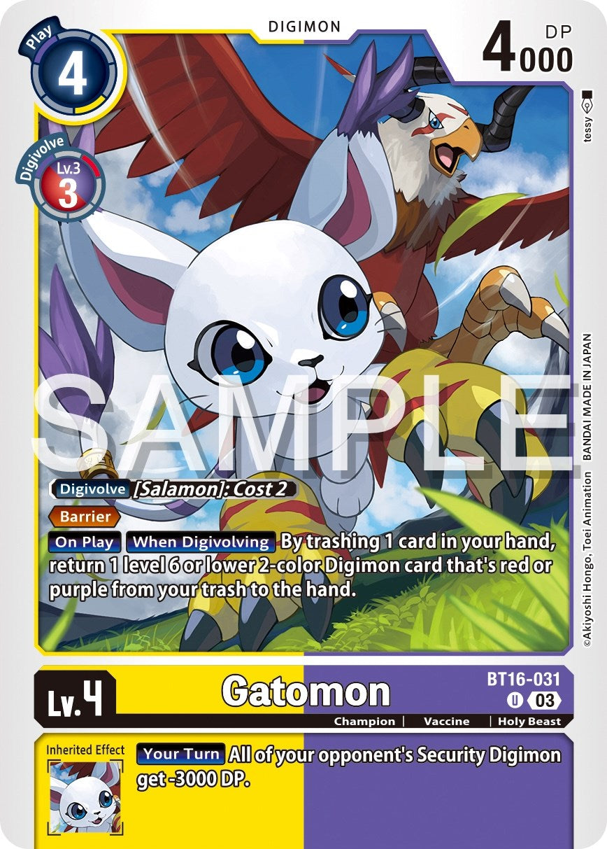 Gatomon [BT16-031] [Beginning Observer] | Tables and Towers