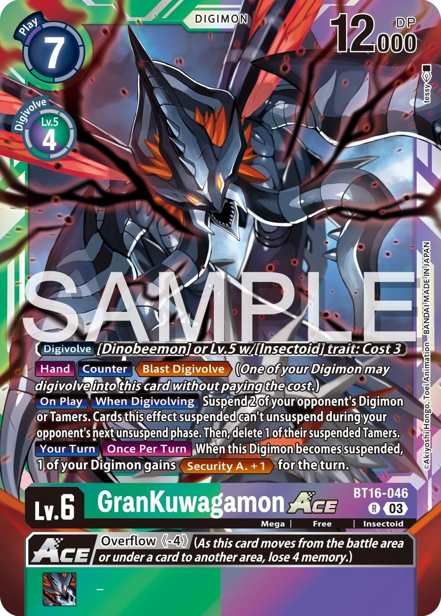 GranKuwagamon Ace [BT16-046] [Beginning Observer] | Tables and Towers