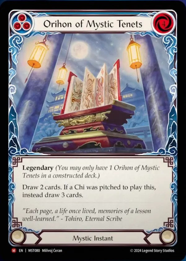 Orihon of Mystic Tenets [MST080] (Part the Mistveil)  Rainbow Foil | Tables and Towers