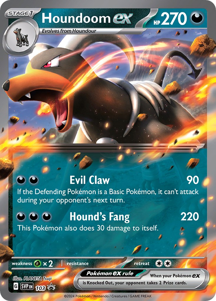 Houndoom ex (103) [Scarlet & Violet: Black Star Promos] | Tables and Towers