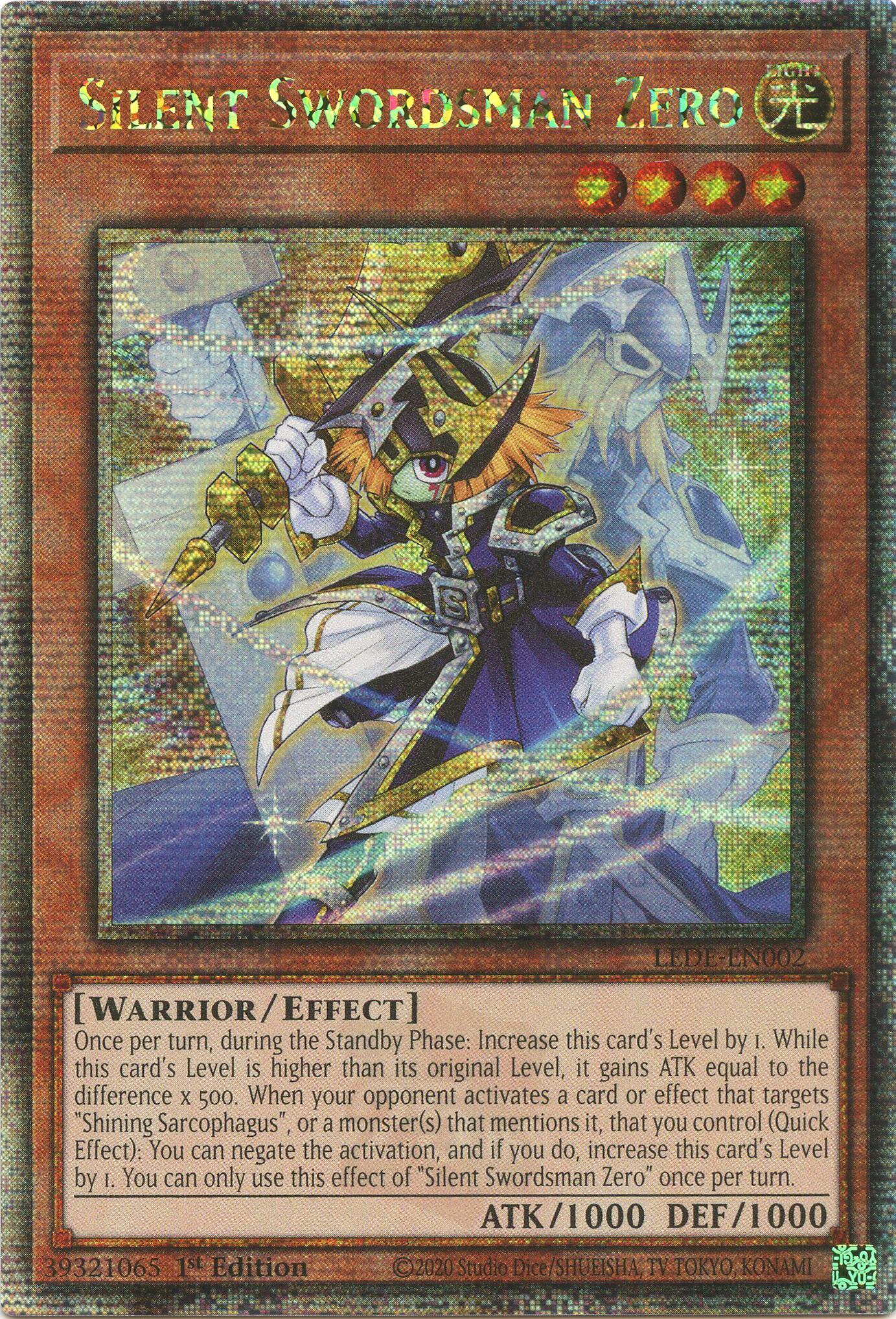 Silent Swordsman Zero [LEDE-EN002] Quarter Century Secret Rare | Tables and Towers