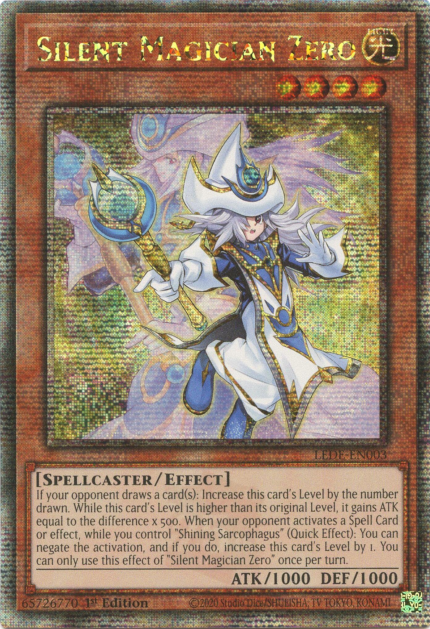 Silent Magician Zero [LEDE-EN003] Quarter Century Secret Rare | Tables and Towers