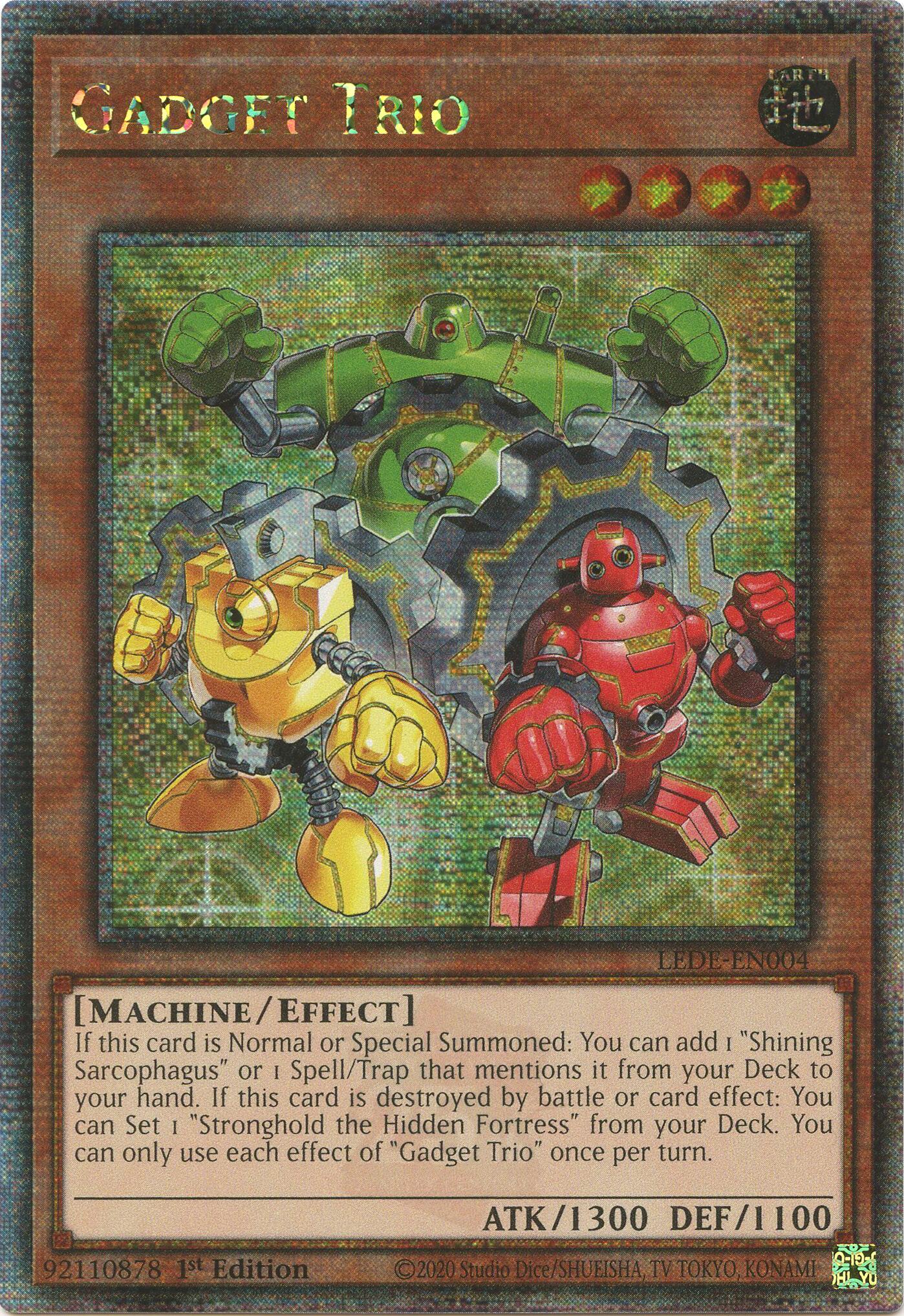 Gadget Trio [LEDE-EN004] Quarter Century Secret Rare | Tables and Towers