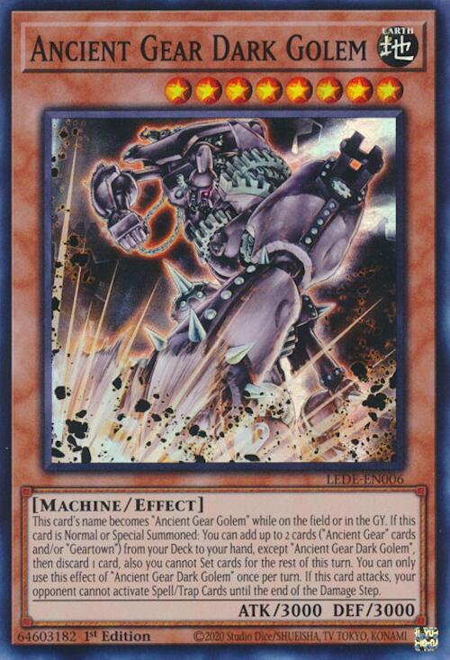 Ancient Gear Dark Golem [LEDE-EN006] Super Rare | Tables and Towers