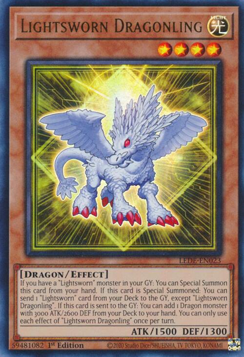 Lightsworn Dragonling [LEDE-EN023] Ultra Rare | Tables and Towers