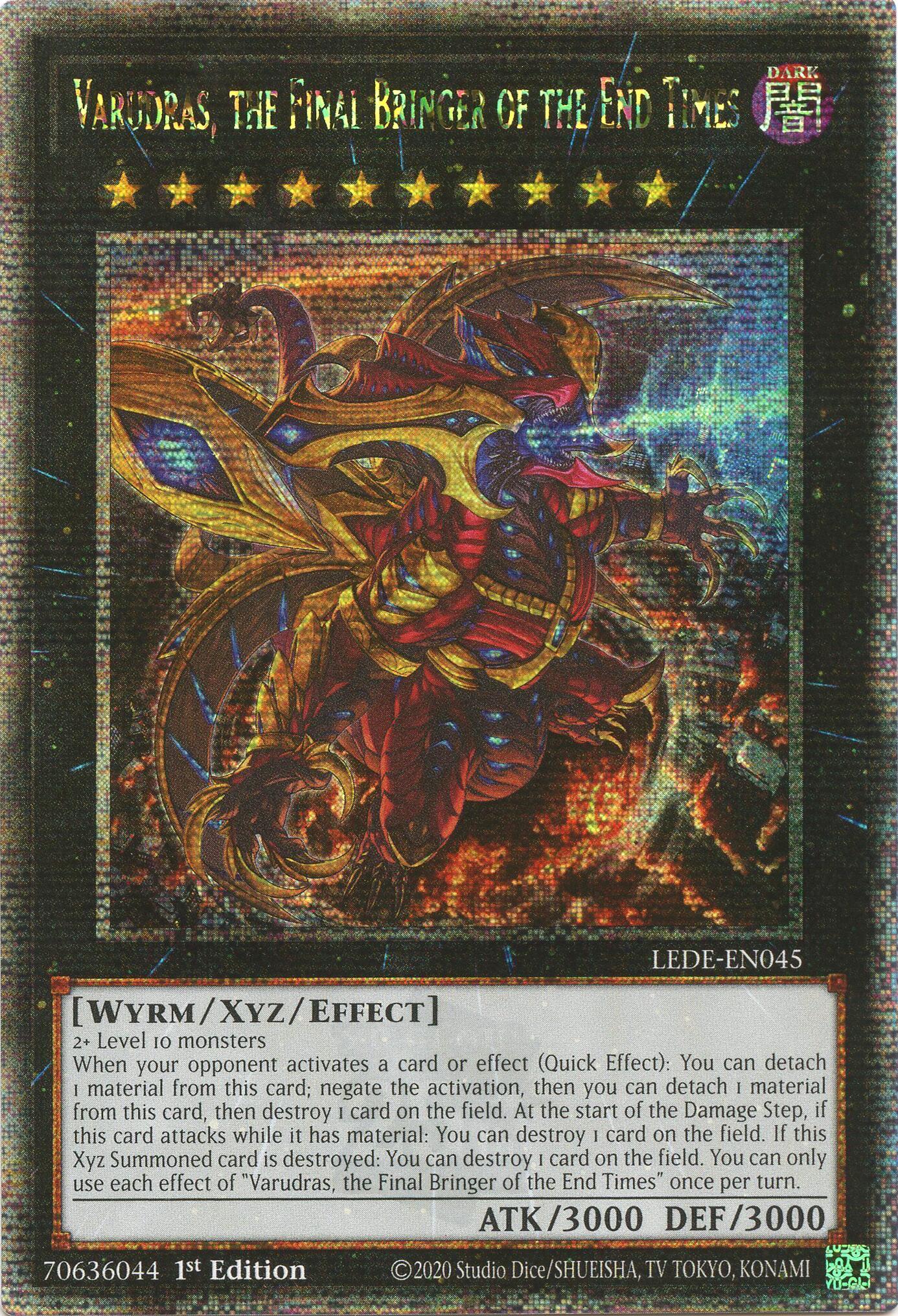 Varudras, the Final Bringer of the End Times (Quarter Century Secret Rare) [LEDE-EN045] Quarter Century Secret Rare | Tables and Towers