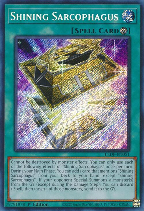 Shining Sarcophagus [LEDE-EN051] Secret Rare | Tables and Towers