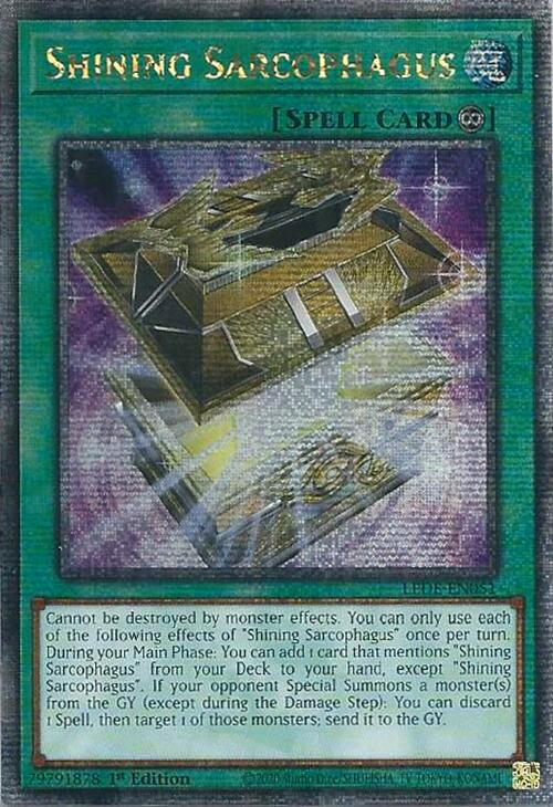 Shining Sarcophagus (Quarter Century Secret Rare) [LEDE-EN051] Quarter Century Secret Rare | Tables and Towers