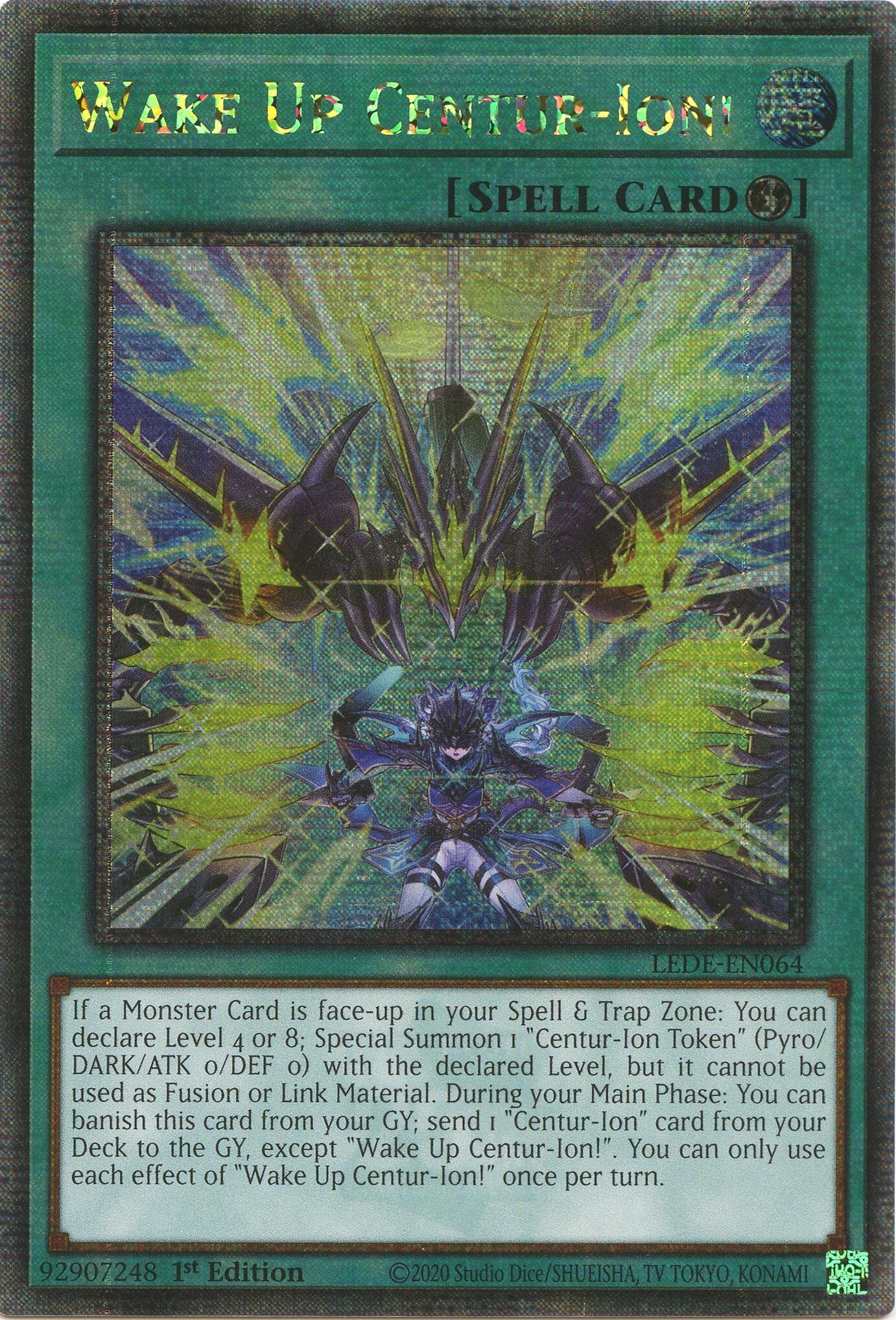 Wake Up Centur-Ion! (Quarter Century Secret Rare) [LEDE-EN064] Quarter Century Secret Rare | Tables and Towers