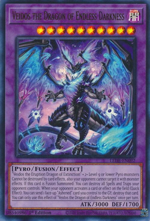 Veidos the Dragon of Endless Darkness [LEDE-EN092] Ultra Rare | Tables and Towers