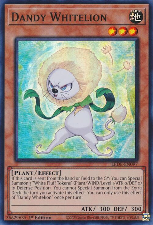 Dandy Whitelion [LEDE-EN097] Super Rare | Tables and Towers