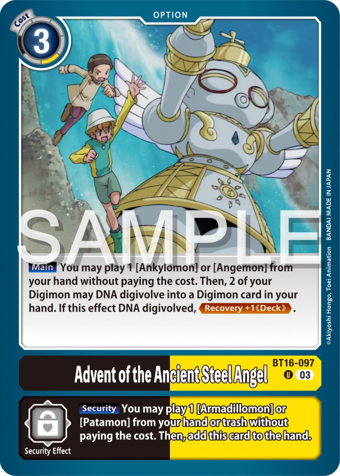 Advent of the Ancient Steel Angel [BT16-097] [Beginning Observer] | Tables and Towers