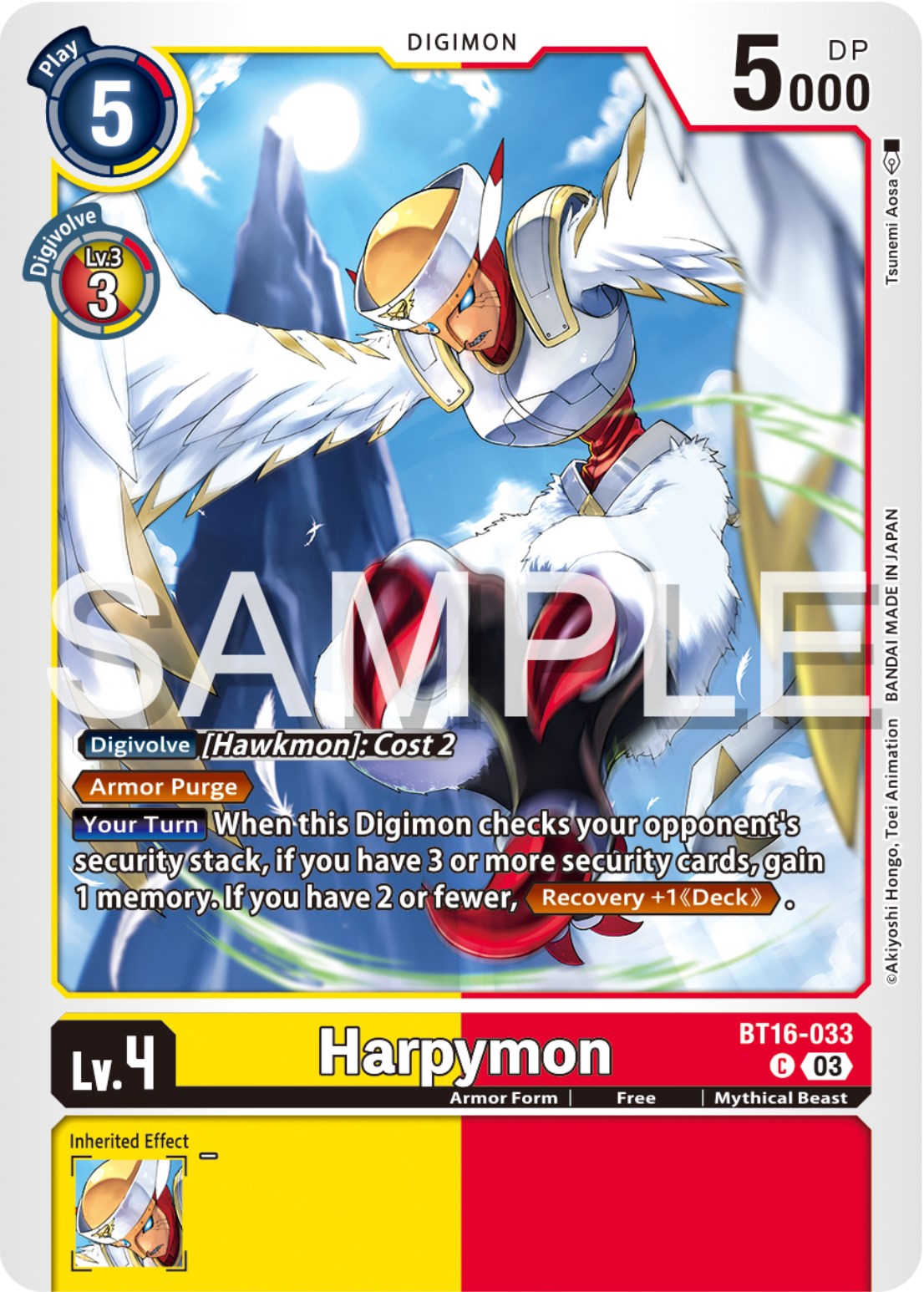 Harpymon [BT16-033] [Beginning Observer] | Tables and Towers