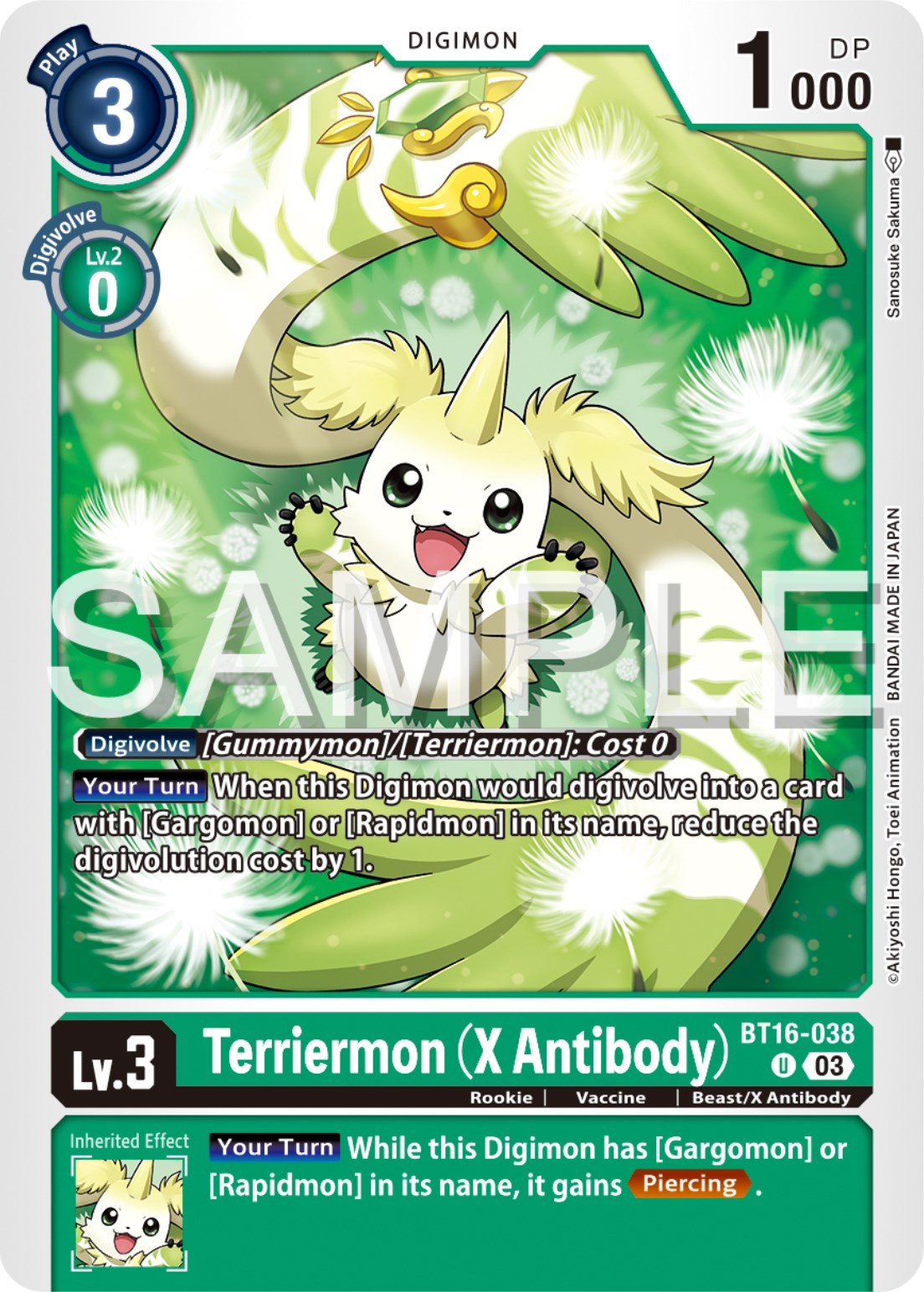 Terriermon (X Antibody) [BT16-038] [Beginning Observer] | Tables and Towers