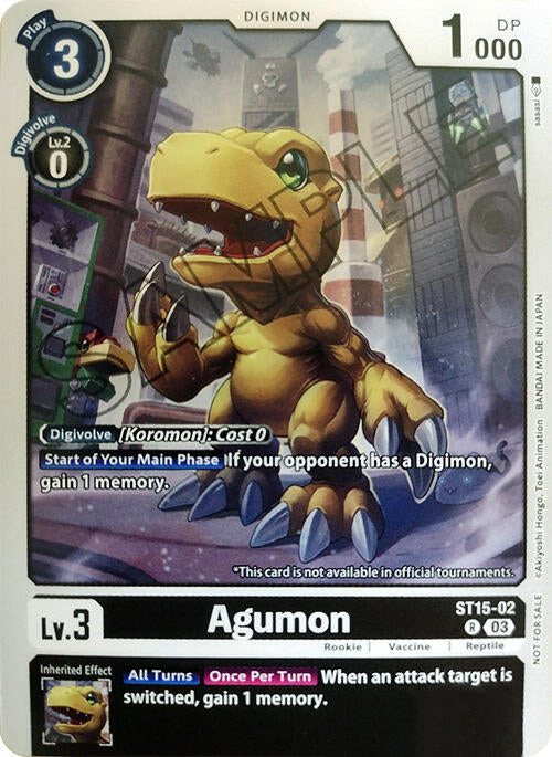 Agumon [ST15-02] (Demo Deck Exclusive) [Starter Deck: Dragon of Courage] | Tables and Towers