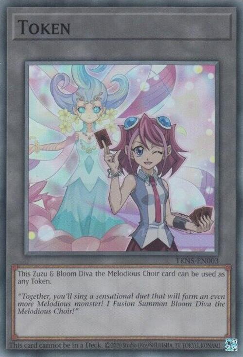 Token: Zuzu and Bloom Diva the Melodious Choir [TKN5-EN003] Super Rare | Tables and Towers