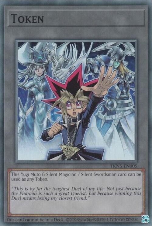 Token: Yugi Muto and Silent Magician and Silent Swordsman [TKN5-EN005] Super Rare | Tables and Towers