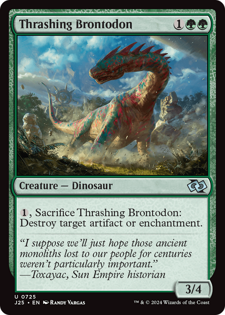 Thrashing Brontodon [Foundations Jumpstart] | Tables and Towers