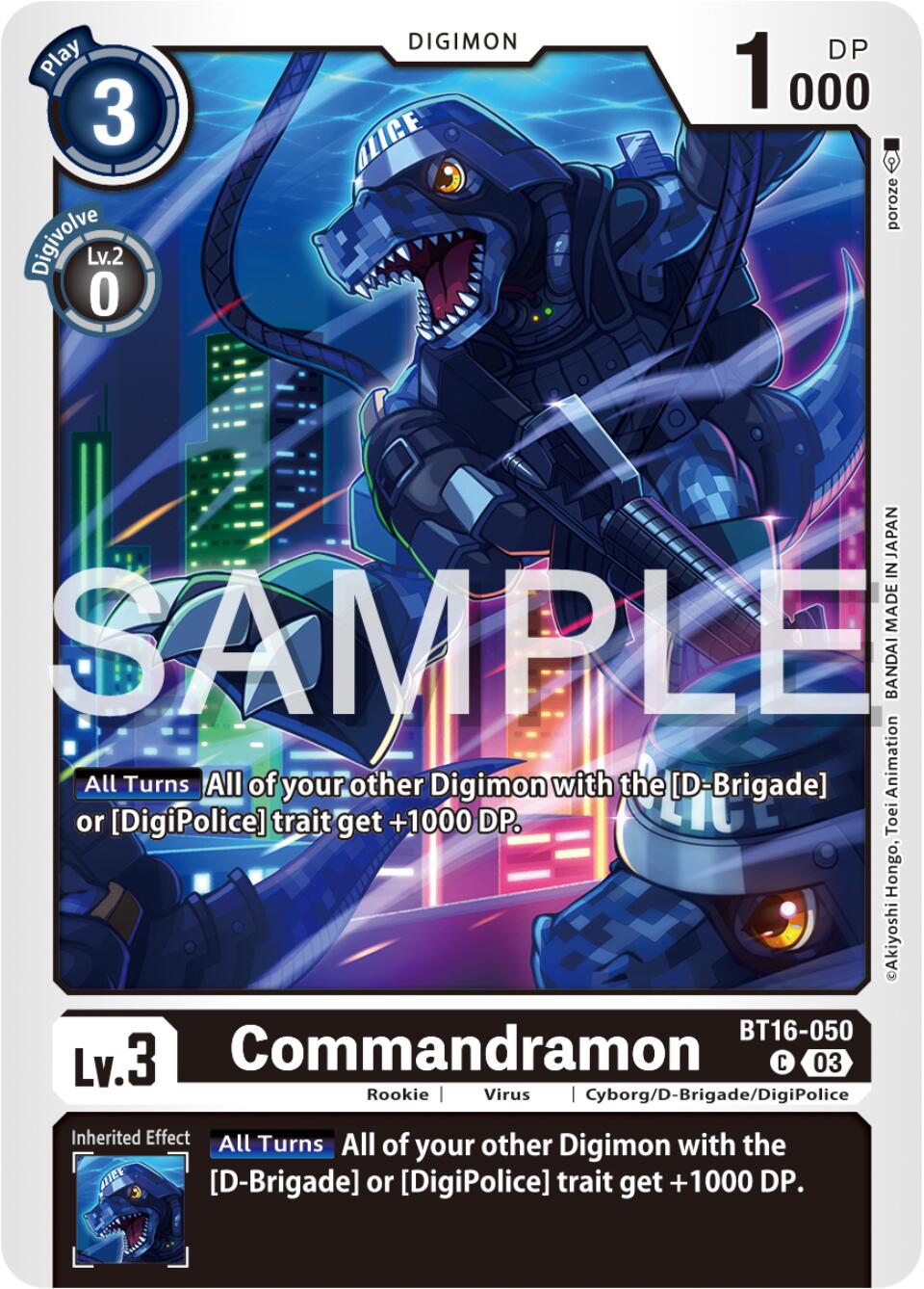 Commandramon [BT16-050] [Beginning Observer] | Tables and Towers