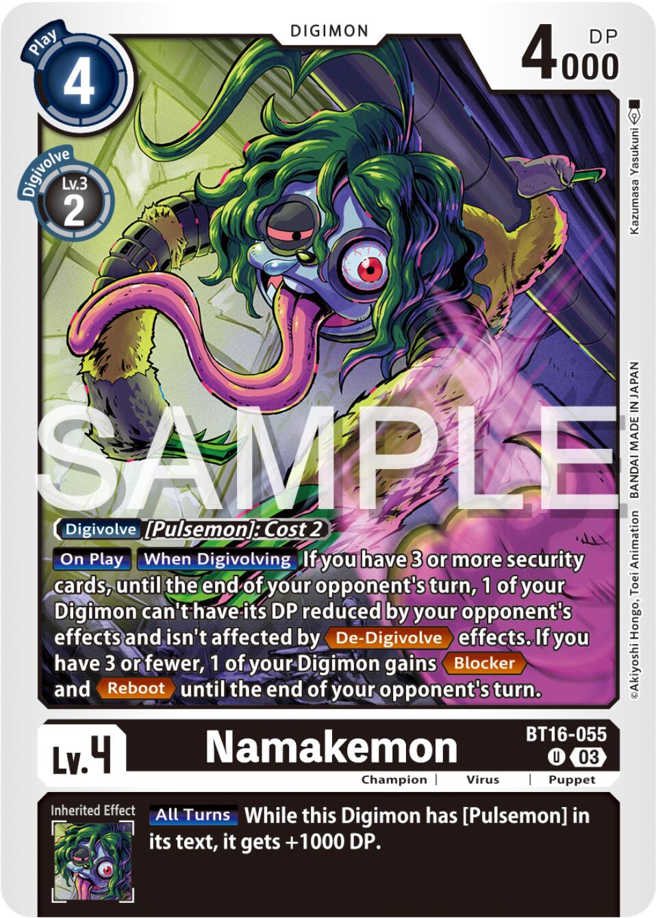 Namakemon [BT16-055] [Beginning Observer] | Tables and Towers