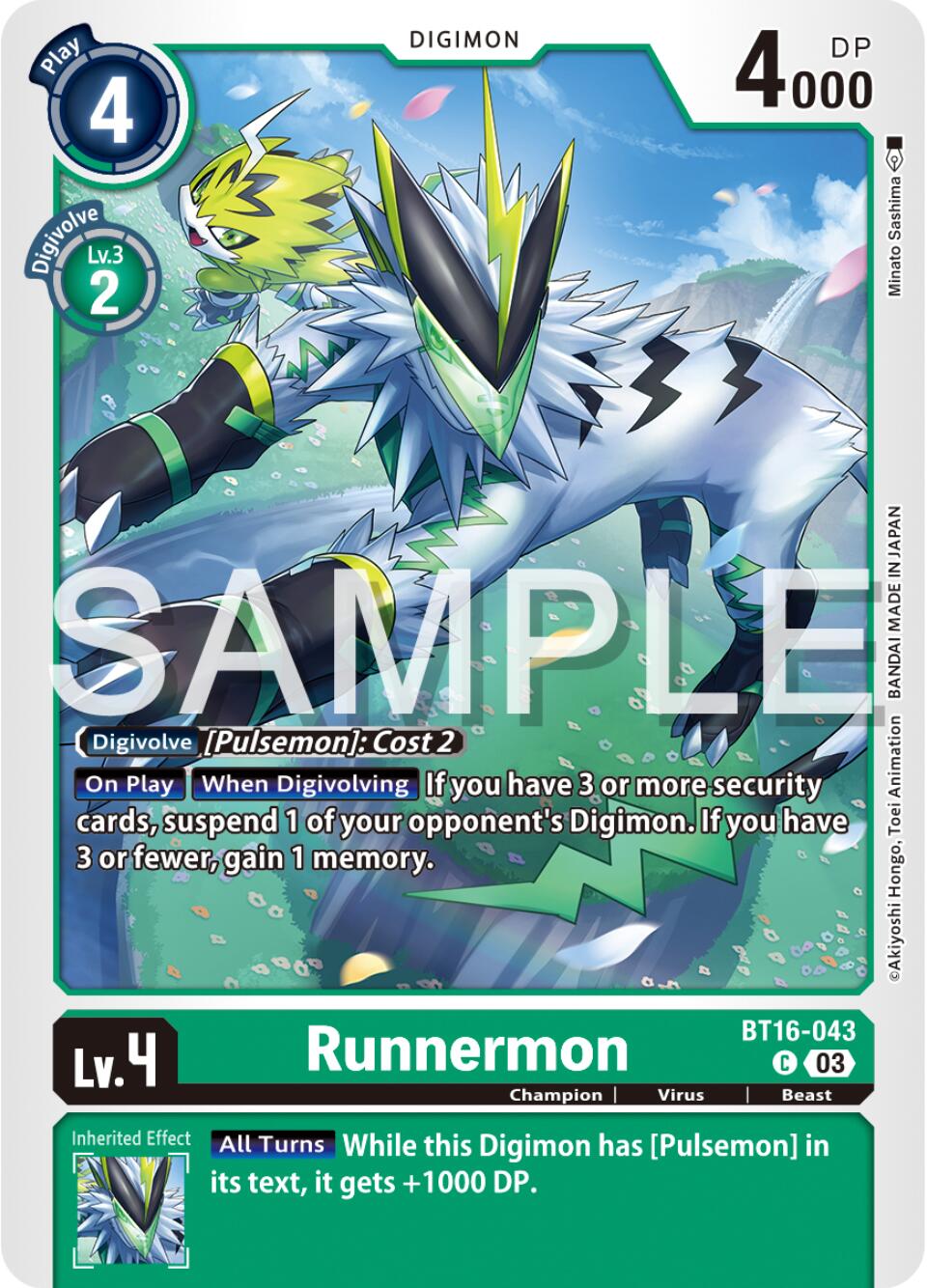 Runnermon [BT16-043] [Beginning Observer] | Tables and Towers