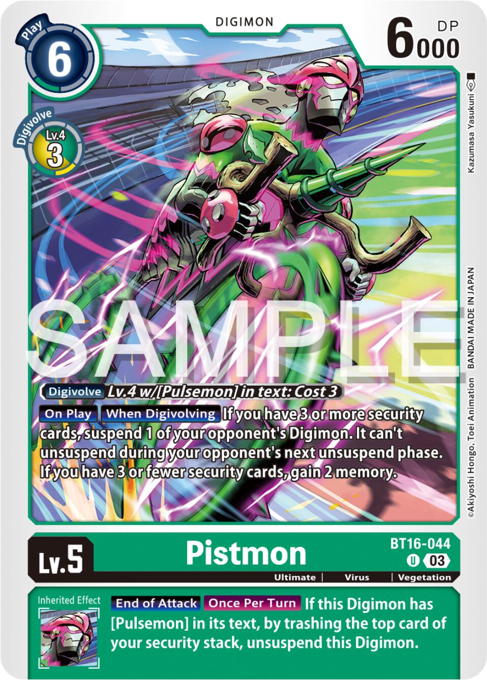 Pistmon [BT16-044] [Beginning Observer] | Tables and Towers