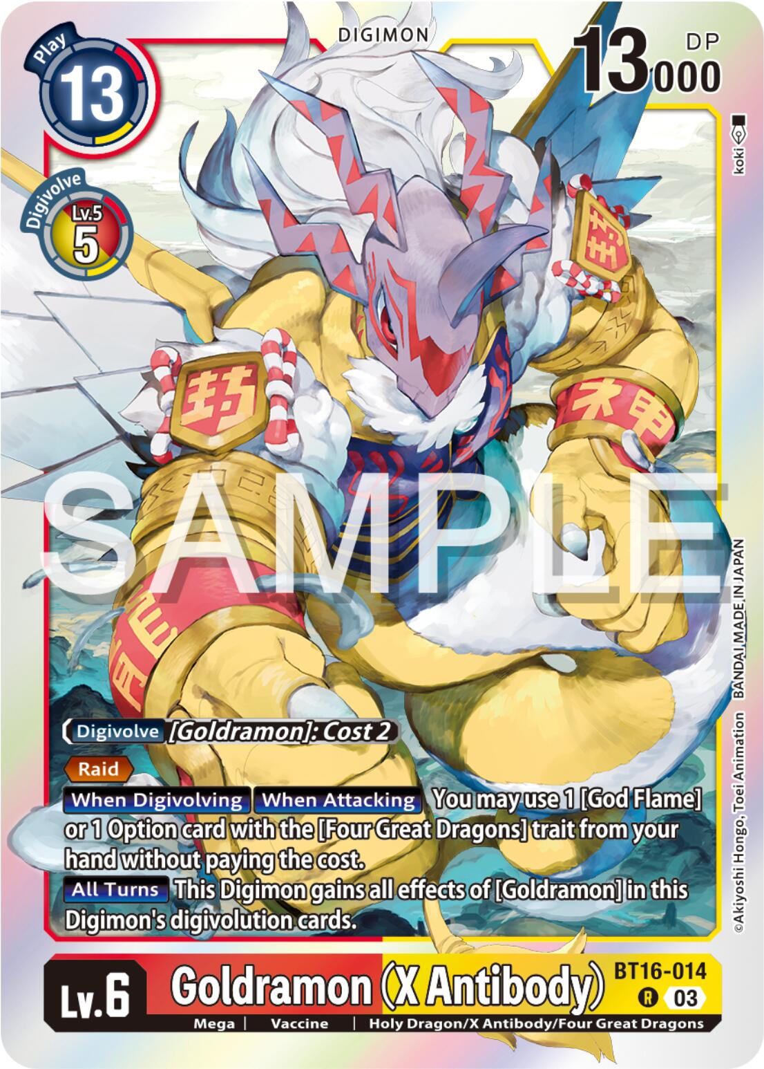 Goldramon (X Antibody) [BT16-014] [Beginning Observer] | Tables and Towers