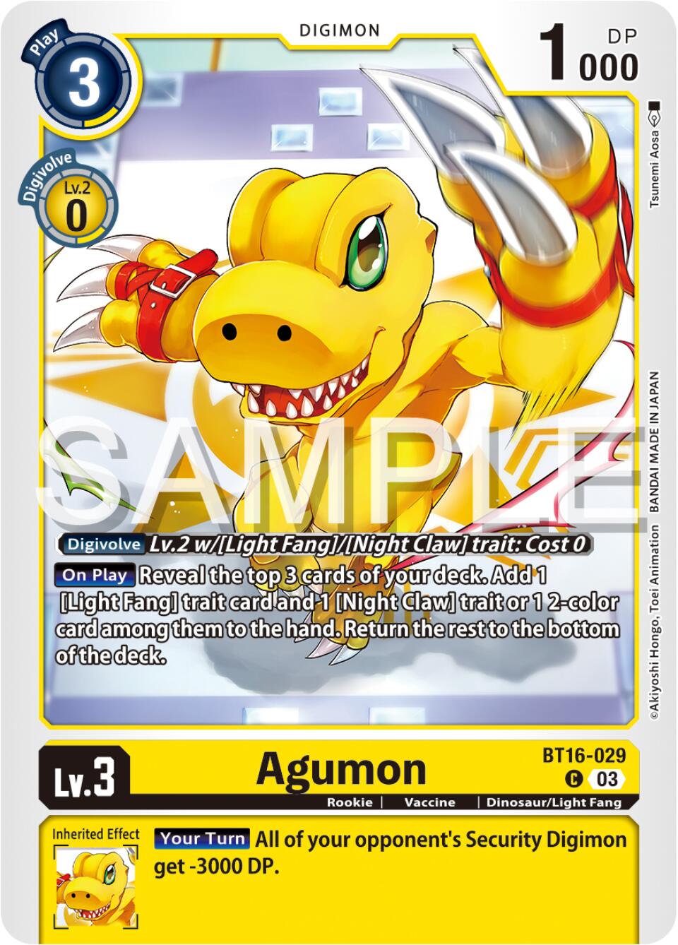 Agumon [BT16-029] [Beginning Observer] | Tables and Towers