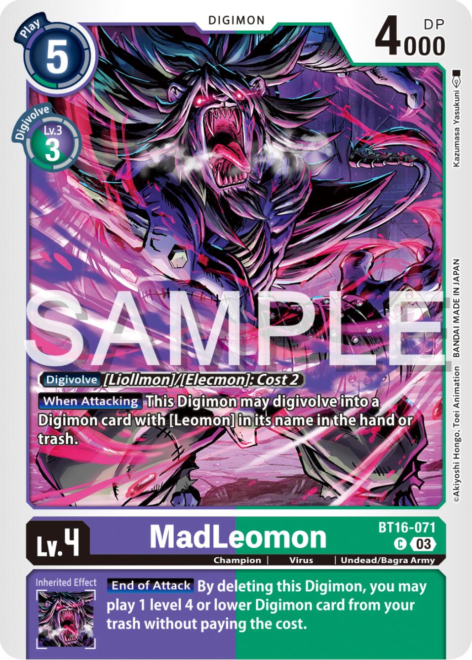 MadLeomon [BT16-071] [Beginning Observer] | Tables and Towers