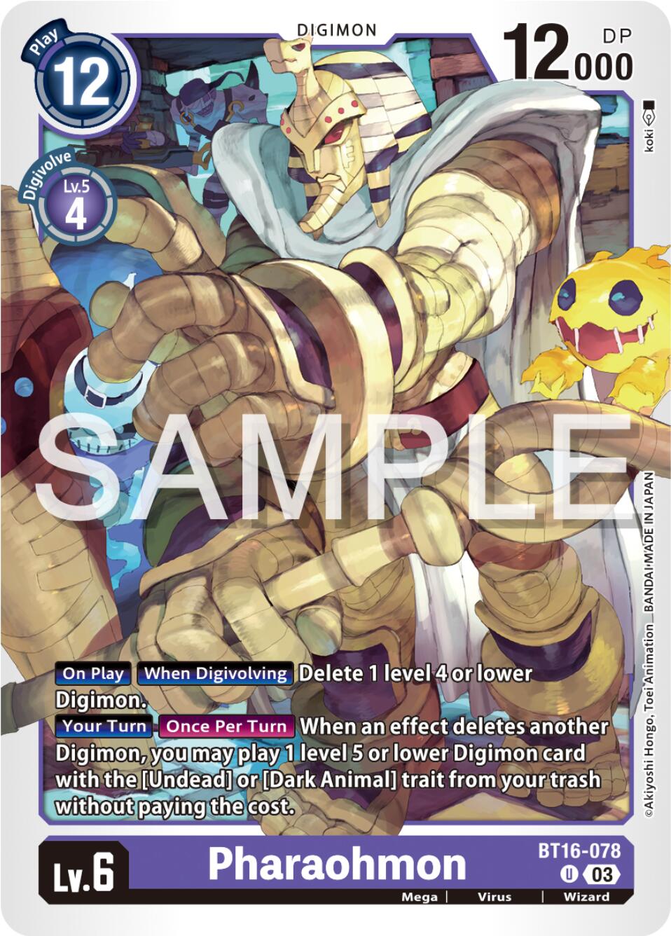 Pharaohmon [BT16-078] [Beginning Observer] | Tables and Towers