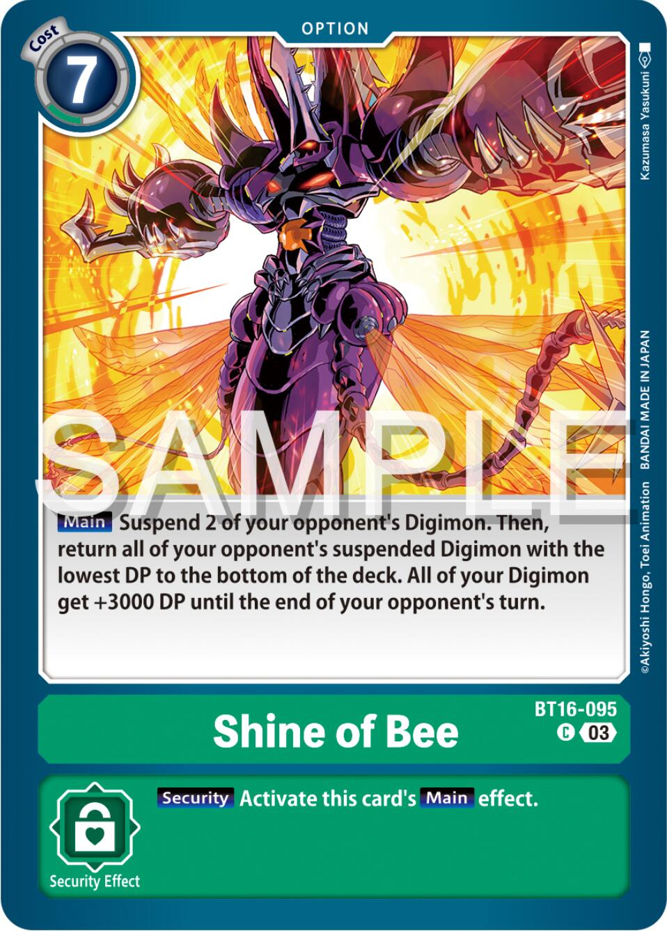 Shine of Bee [BT16-095] [Beginning Observer] | Tables and Towers