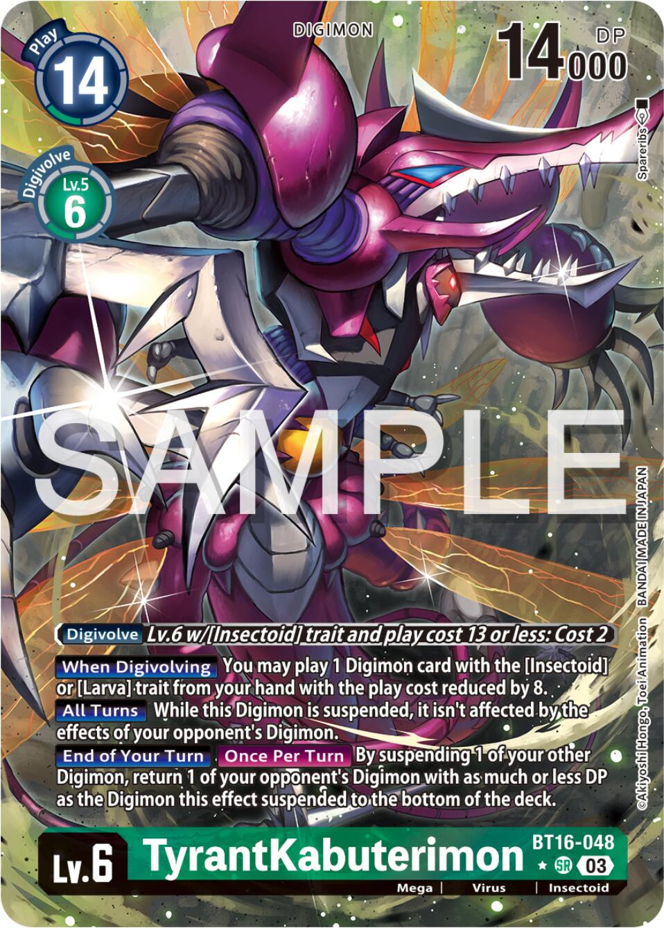 TyrantKabuterimon [BT16-048] (Alternate Art) [Beginning Observer] | Tables and Towers