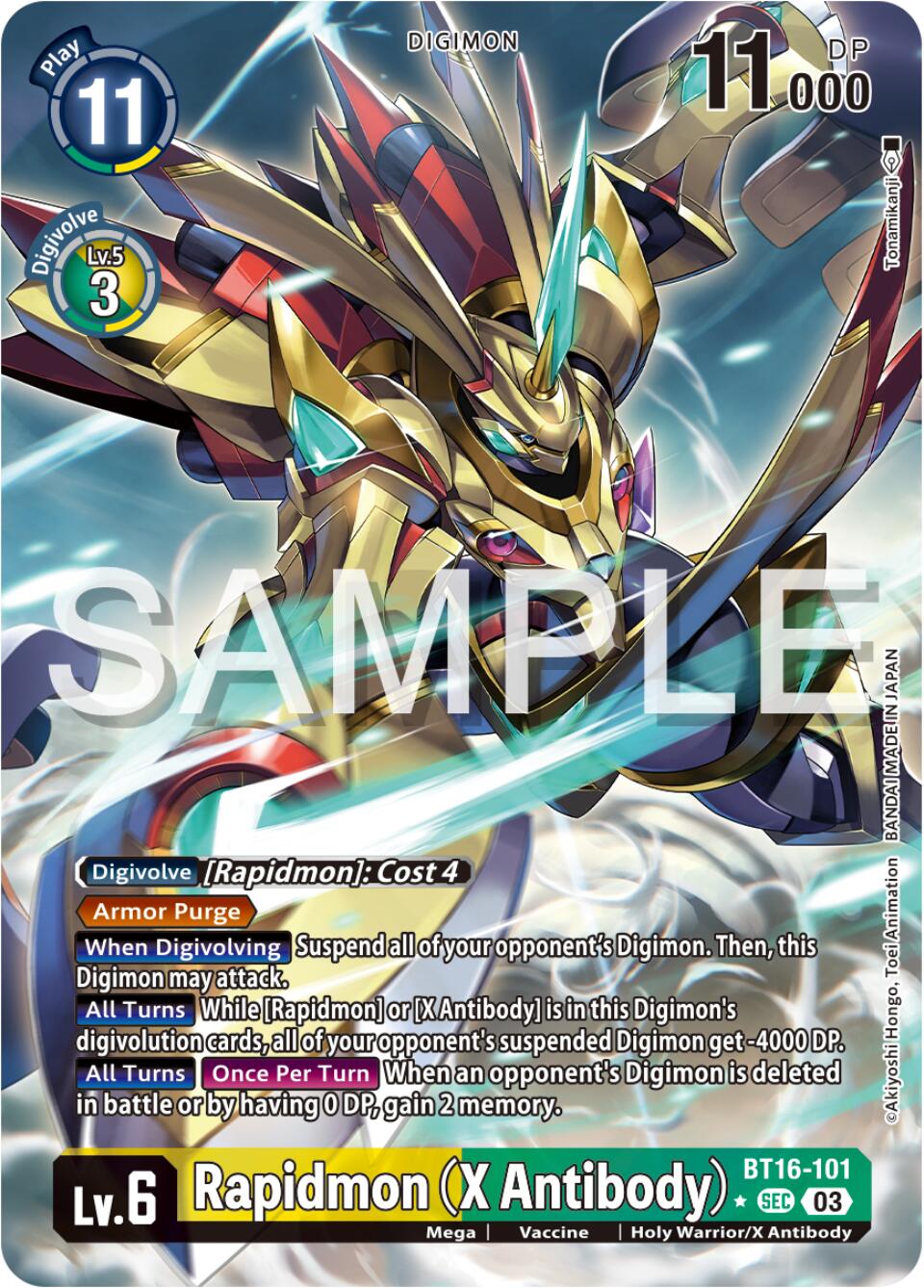 Rapidmon (X Antibody) [BT16-101] (Alternate Art) [Beginning Observer] | Tables and Towers