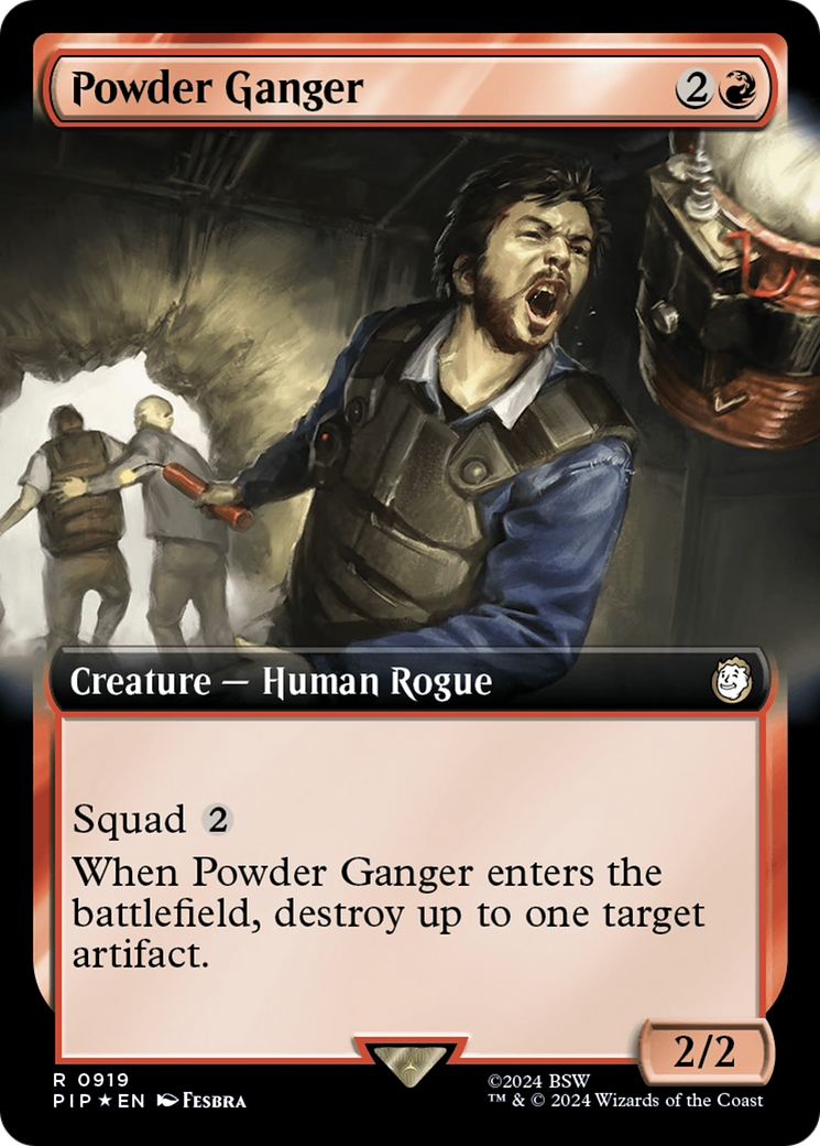 Powder Ganger (Extended Art) (Surge Foil) [Fallout] | Tables and Towers