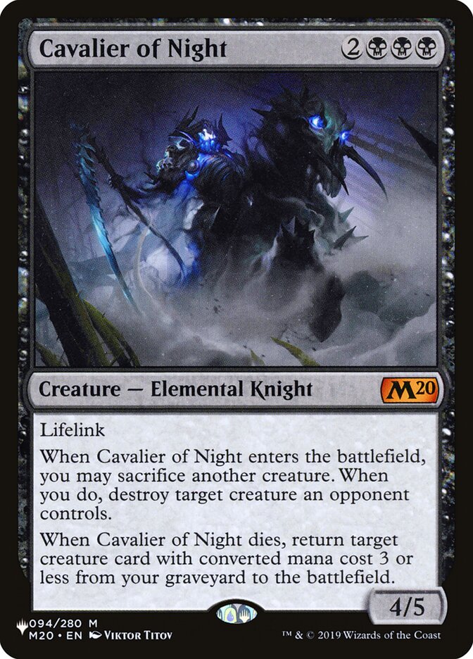 Cavalier of Night [The List] | Tables and Towers