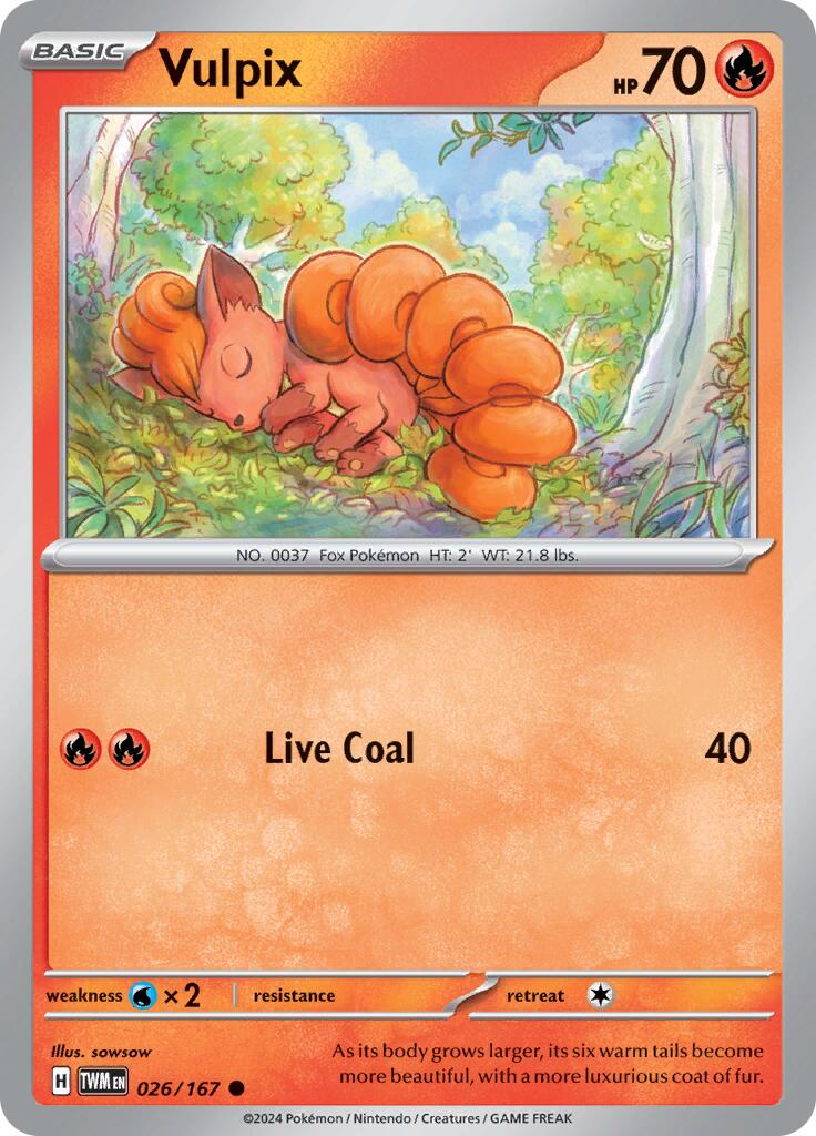 Vulpix (026/167) [Scarlet & Violet: Twilight Masquerade] | Tables and Towers