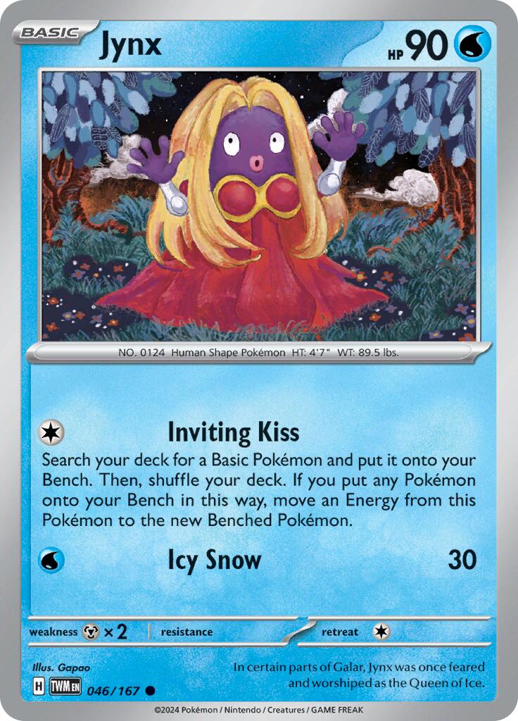 Jynx (046/167) [Scarlet & Violet: Twilight Masquerade] | Tables and Towers