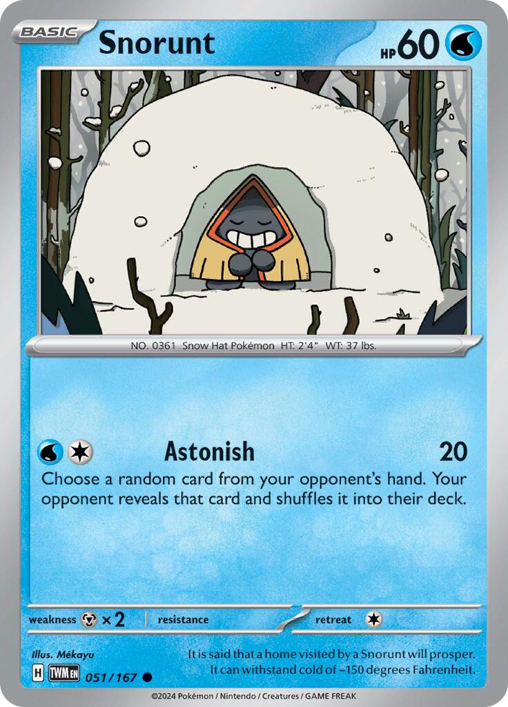 Snorunt (051/167) [Scarlet & Violet: Twilight Masquerade] | Tables and Towers