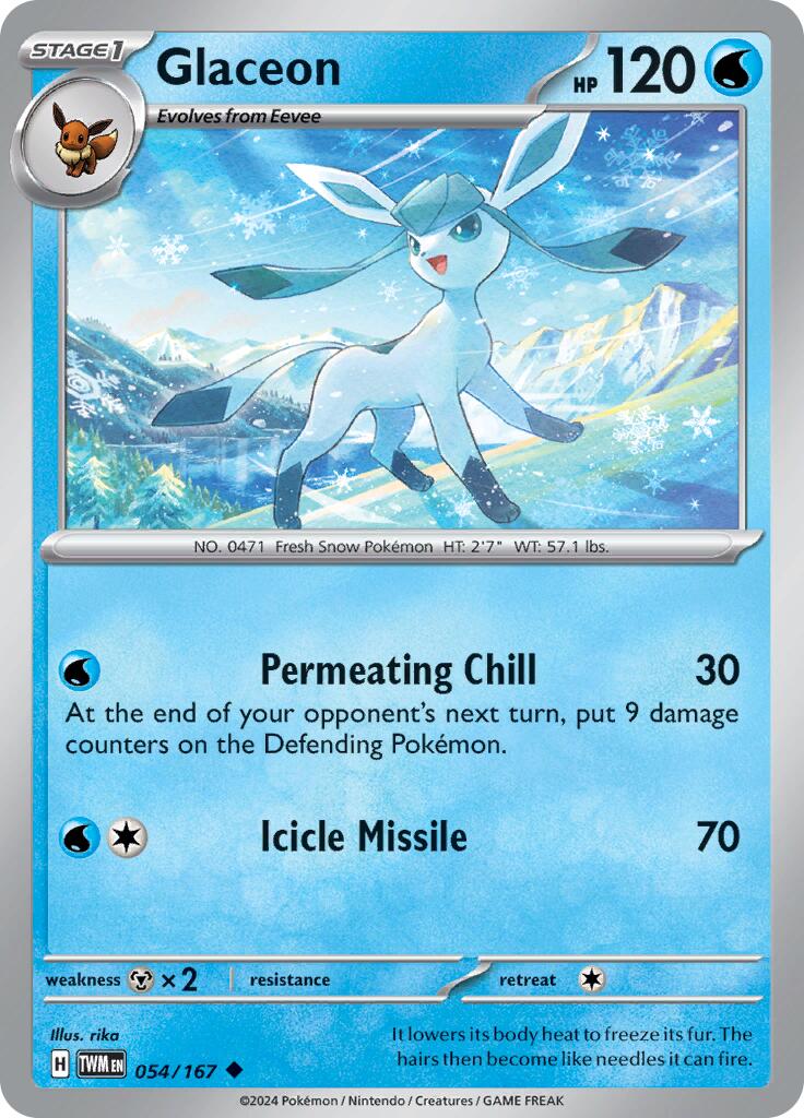 Glaceon (054/167) [Scarlet & Violet: Twilight Masquerade] | Tables and Towers