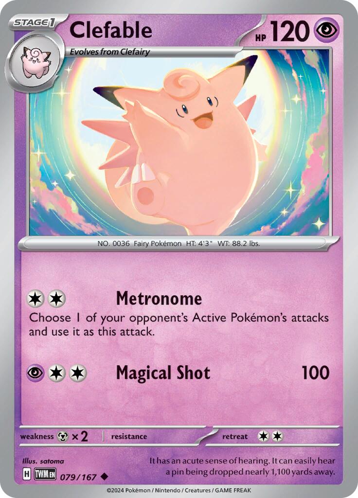 Clefable (079/167) [Scarlet & Violet: Twilight Masquerade] | Tables and Towers