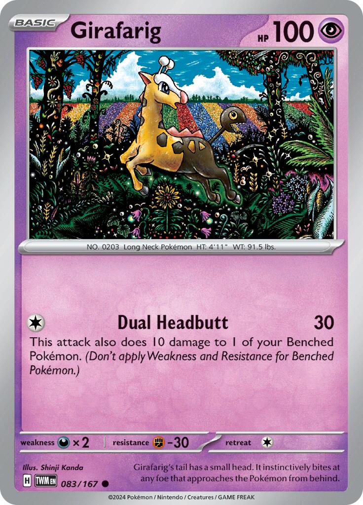 Girafarig (083/167) [Scarlet & Violet: Twilight Masquerade] | Tables and Towers